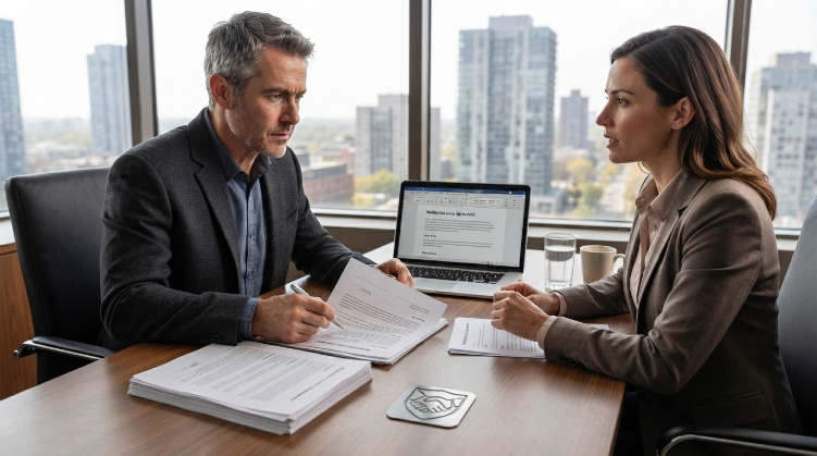 Landlord and tenant negotiating commercial lease personal guarantee terms 