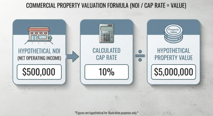 Comparable commercial property sales used in valuation 